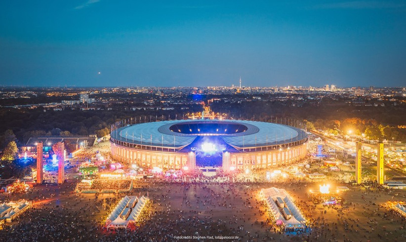 Lollapalooza Berlin 2019 bei Nacht @Stephen Flad inkl. Fotocredits
